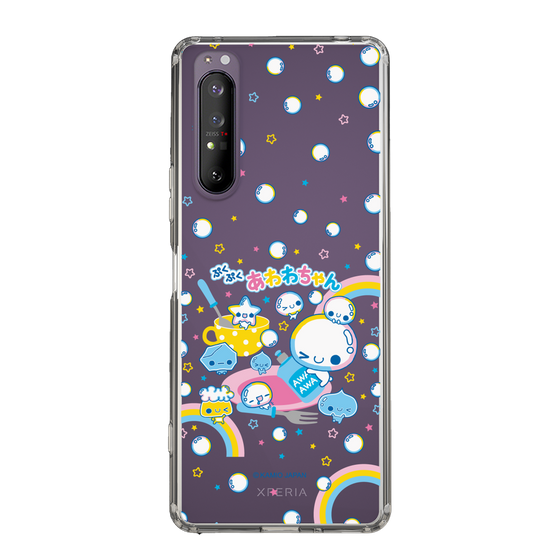 スリムプロテクションケース［ ぷくぷくあわわちゃん - しゃぼんだま ］