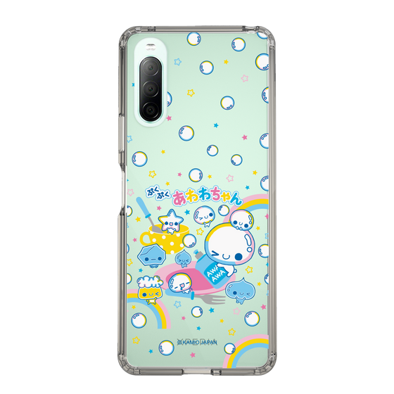 スリムプロテクションケース［ ぷくぷくあわわちゃん - しゃぼんだま ］