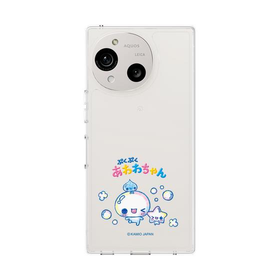 スリムプロテクションケース［ ぷくぷくあわわちゃん - 仲良し ］