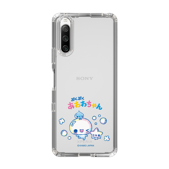 スリムプロテクションケース［ ぷくぷくあわわちゃん - 仲良し ］
