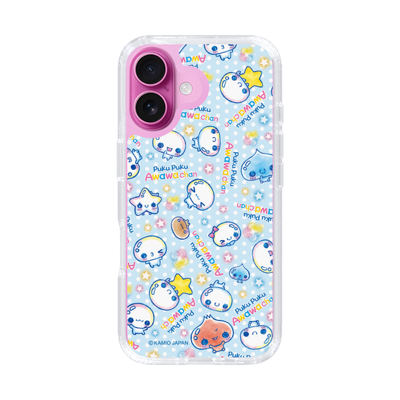 スリムプロテクションケース［ ぷくぷくあわわちゃん - 総柄 ］