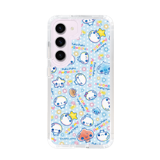 スリムプロテクションケース［ ぷくぷくあわわちゃん - 総柄 ］