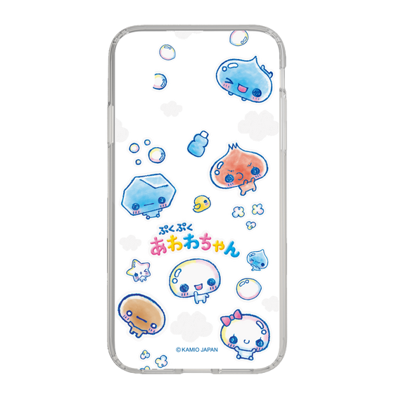 スリムプロテクションケース［ ぷくぷくあわわちゃん - ステッカー ］