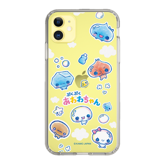 スリムプロテクションケース［ ぷくぷくあわわちゃん - ステッカー ］