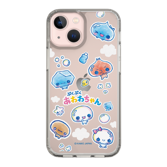 スリムプロテクションケース［ ぷくぷくあわわちゃん - ステッカー ］