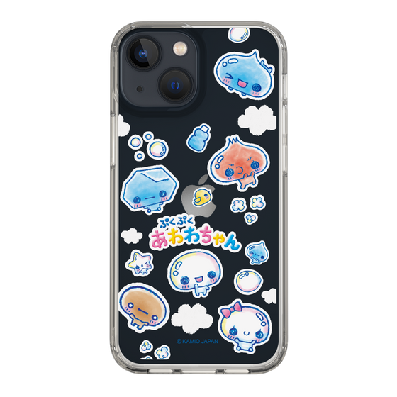 スリムプロテクションケース［ ぷくぷくあわわちゃん - ステッカー ］