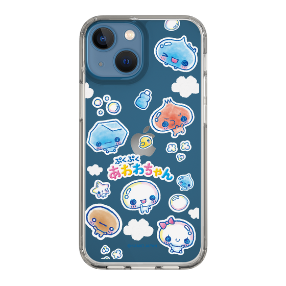 スリムプロテクションケース［ ぷくぷくあわわちゃん - ステッカー ］