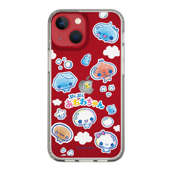 スリムプロテクションケース［ ぷくぷくあわわちゃん - ステッカー ］