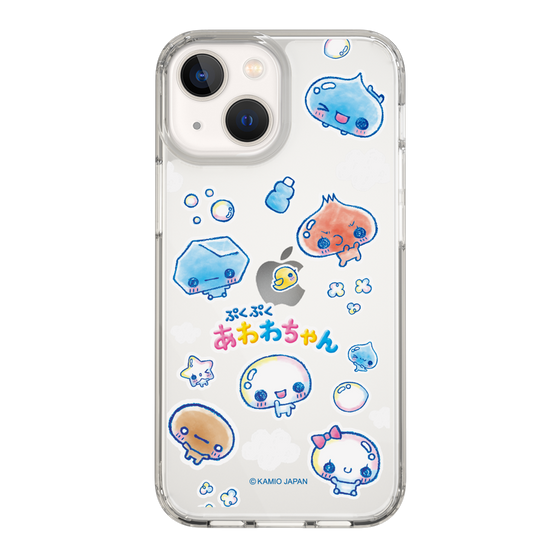 スリムプロテクションケース［ ぷくぷくあわわちゃん - ステッカー ］