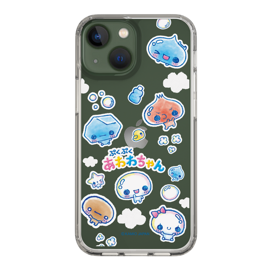 スリムプロテクションケース［ ぷくぷくあわわちゃん - ステッカー ］
