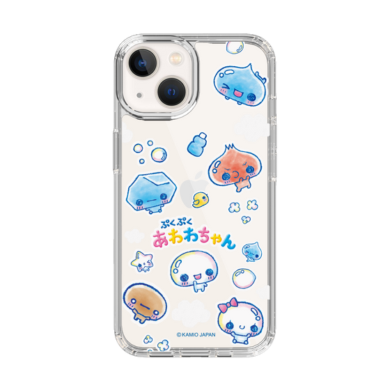 スリムプロテクションケース［ ぷくぷくあわわちゃん - ステッカー ］
