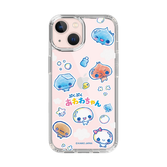 スリムプロテクションケース［ ぷくぷくあわわちゃん - ステッカー ］