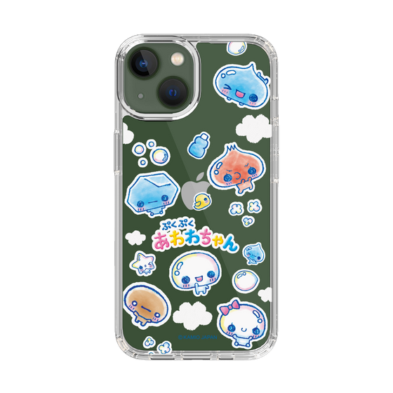 スリムプロテクションケース［ ぷくぷくあわわちゃん - ステッカー ］