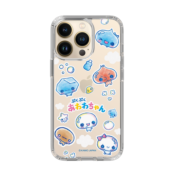 スリムプロテクションケース［ ぷくぷくあわわちゃん - ステッカー ］