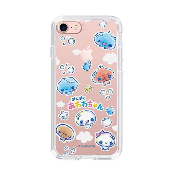 スリムプロテクションケース［ ぷくぷくあわわちゃん - ステッカー ］
