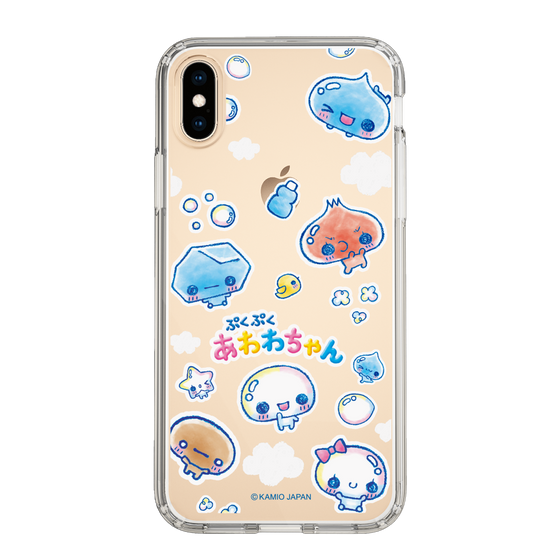 スリムプロテクションケース［ ぷくぷくあわわちゃん - ステッカー ］