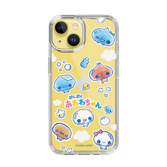 スリムプロテクションケース［ ぷくぷくあわわちゃん - ステッカー ］