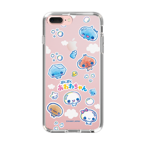スリムプロテクションケース［ ぷくぷくあわわちゃん - ステッカー ］