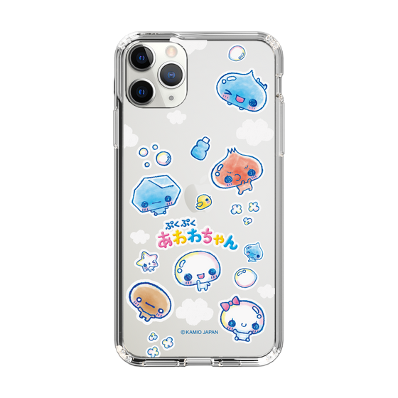 スリムプロテクションケース［ ぷくぷくあわわちゃん - ステッカー ］