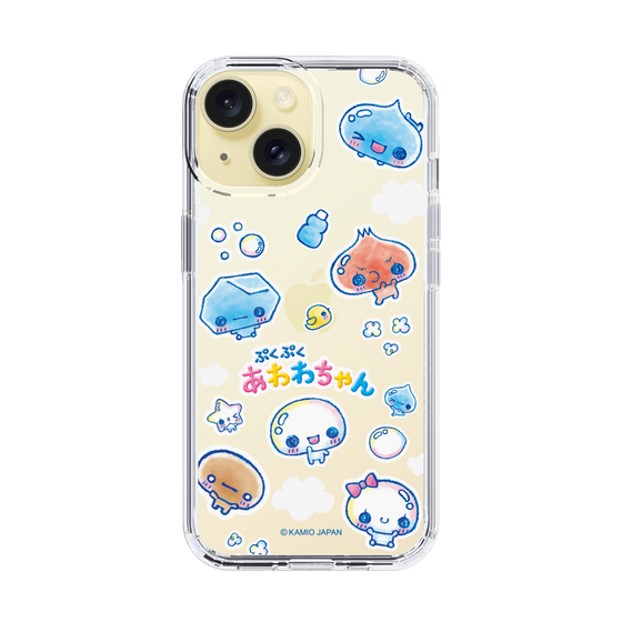 スリムプロテクションケース［ ぷくぷくあわわちゃん - ステッカー ］