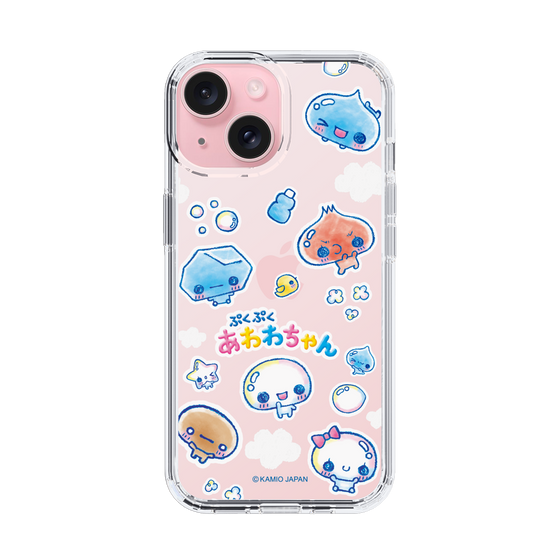 スリムプロテクションケース［ ぷくぷくあわわちゃん - ステッカー ］