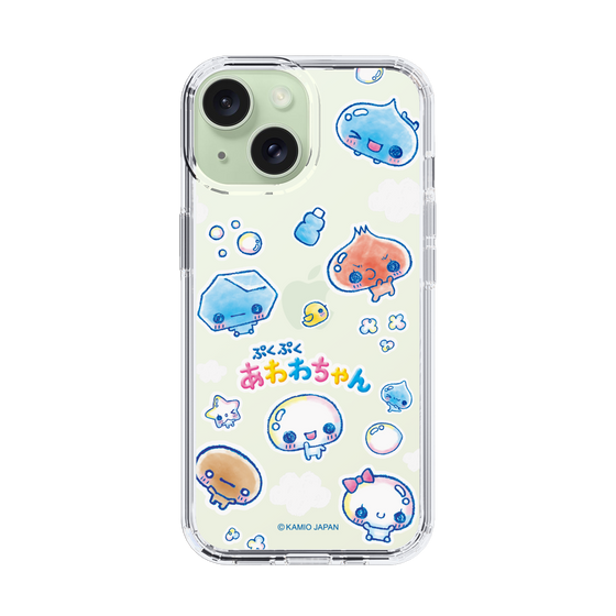 スリムプロテクションケース［ ぷくぷくあわわちゃん - ステッカー ］