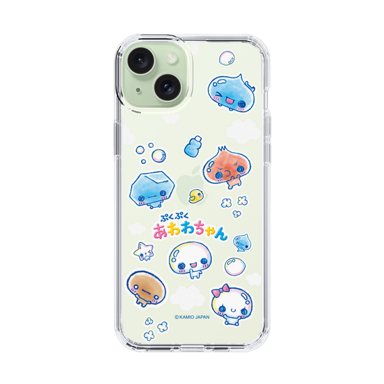 スリムプロテクションケース［ ぷくぷくあわわちゃん - ステッカー ］