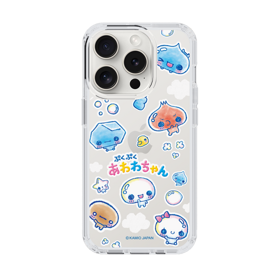 スリムプロテクションケース［ ぷくぷくあわわちゃん - ステッカー ］