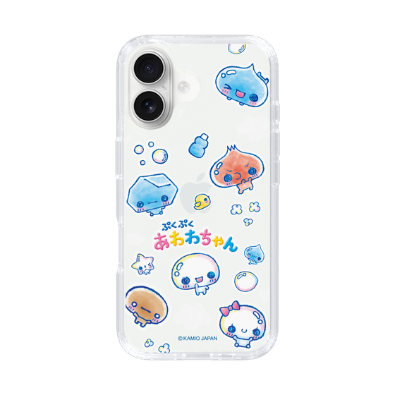 スリムプロテクションケース［ ぷくぷくあわわちゃん - ステッカー ］