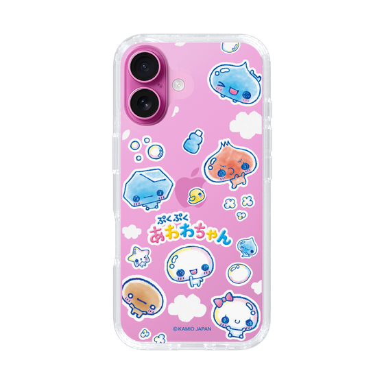 スリムプロテクションケース［ ぷくぷくあわわちゃん - ステッカー ］