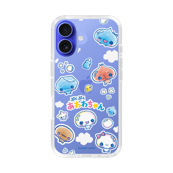スリムプロテクションケース［ ぷくぷくあわわちゃん - ステッカー ］