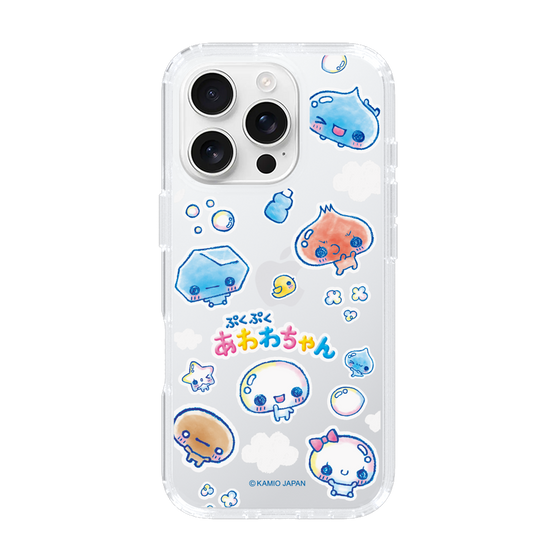 スリムプロテクションケース［ ぷくぷくあわわちゃん - ステッカー ］
