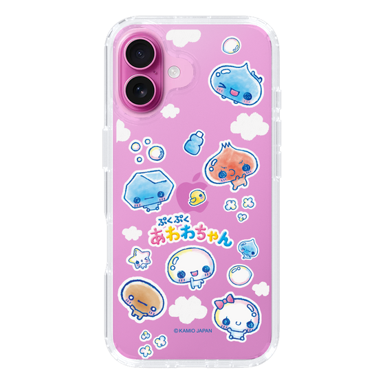 スリムプロテクションケース［ ぷくぷくあわわちゃん - ステッカー ］
