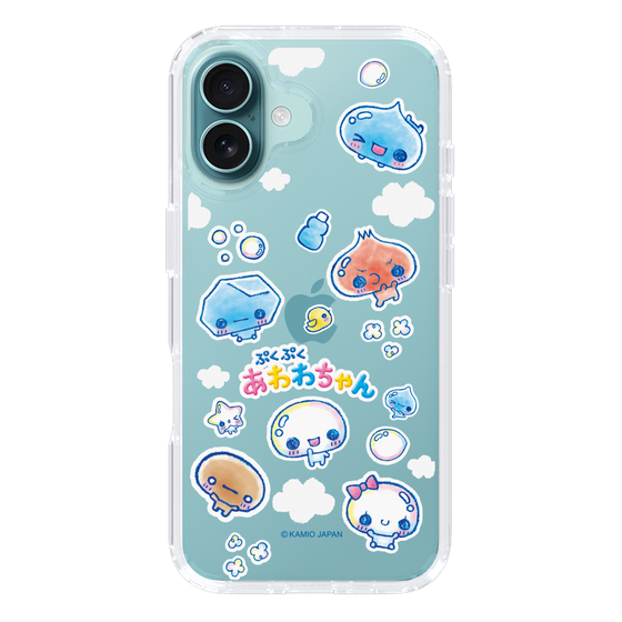 スリムプロテクションケース［ ぷくぷくあわわちゃん - ステッカー ］