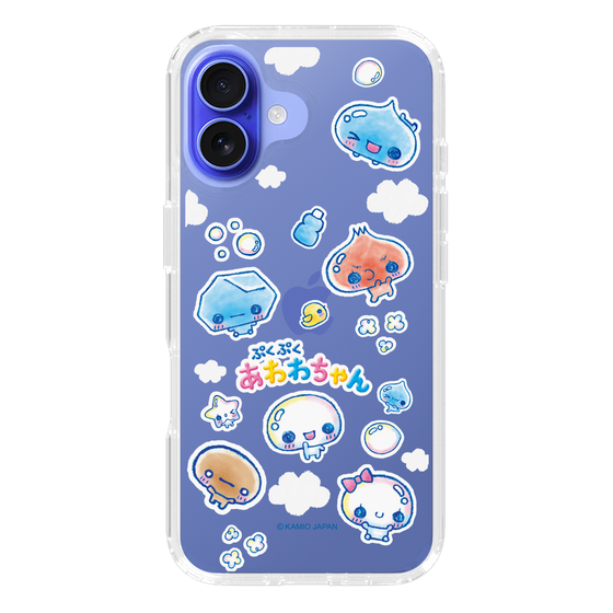スリムプロテクションケース［ ぷくぷくあわわちゃん - ステッカー ］