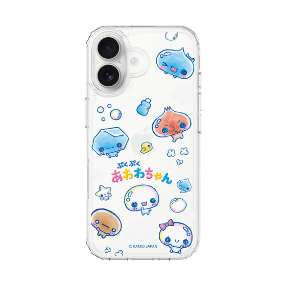 スリムプロテクションケース［ ぷくぷくあわわちゃん - ステッカー ］