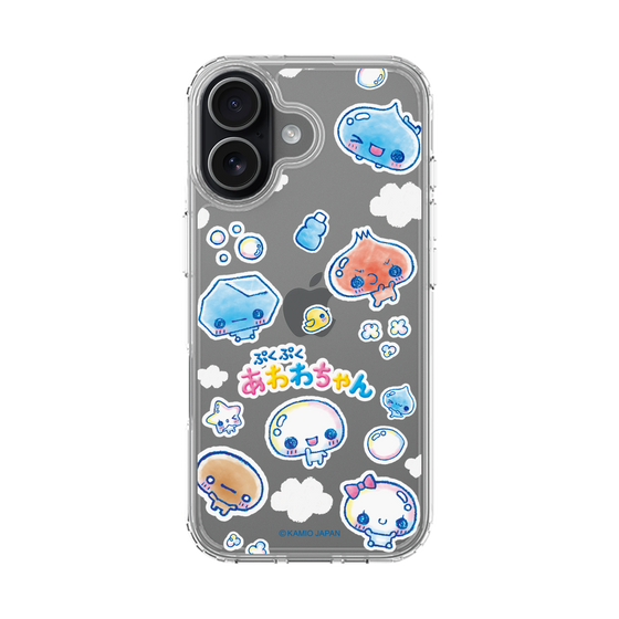 スリムプロテクションケース［ ぷくぷくあわわちゃん - ステッカー ］
