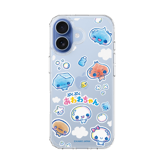 スリムプロテクションケース［ ぷくぷくあわわちゃん - ステッカー ］