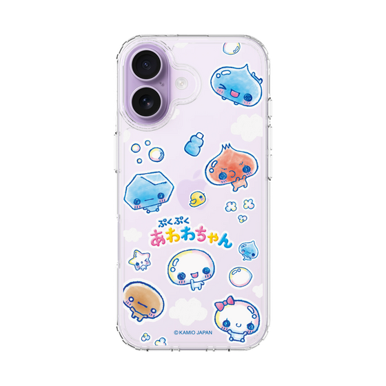 スリムプロテクションケース［ ぷくぷくあわわちゃん - ステッカー ］