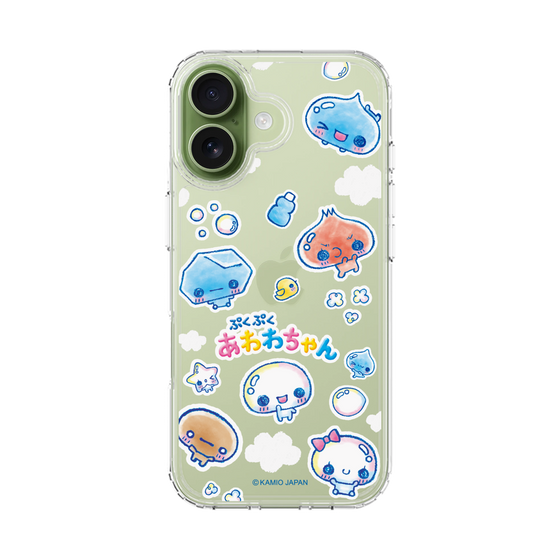 スリムプロテクションケース［ ぷくぷくあわわちゃん - ステッカー ］