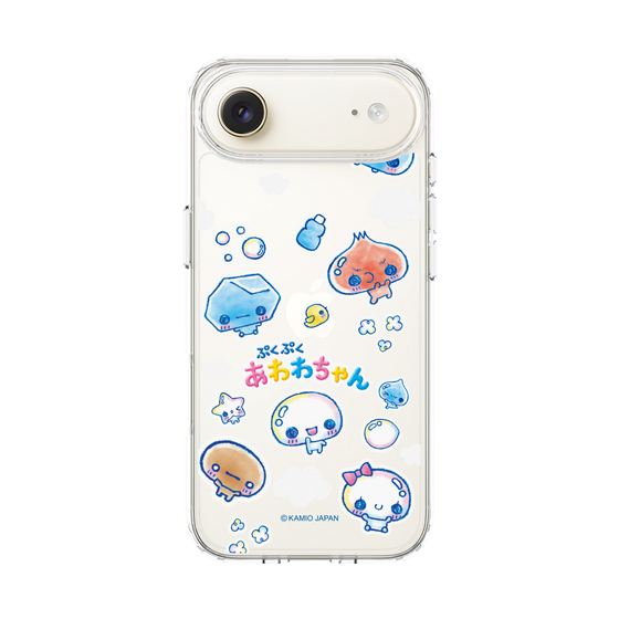 スリムプロテクションケース［ ぷくぷくあわわちゃん - ステッカー ］