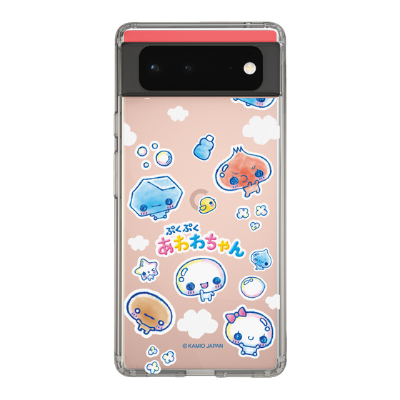 スリムプロテクションケース［ ぷくぷくあわわちゃん - ステッカー ］