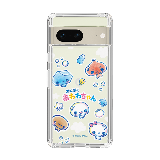 スリムプロテクションケース［ ぷくぷくあわわちゃん - ステッカー ］