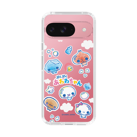 スリムプロテクションケース［ ぷくぷくあわわちゃん - ステッカー ］