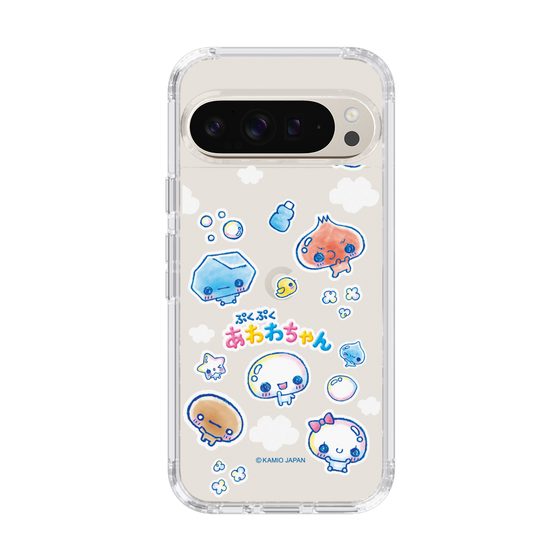 スリムプロテクションケース［ ぷくぷくあわわちゃん - ステッカー ］