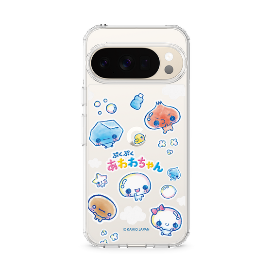 スリムプロテクションケース［ ぷくぷくあわわちゃん - ステッカー ］