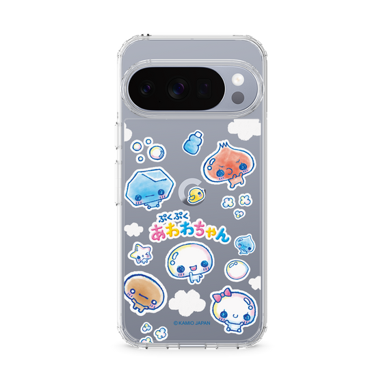スリムプロテクションケース［ ぷくぷくあわわちゃん - ステッカー ］