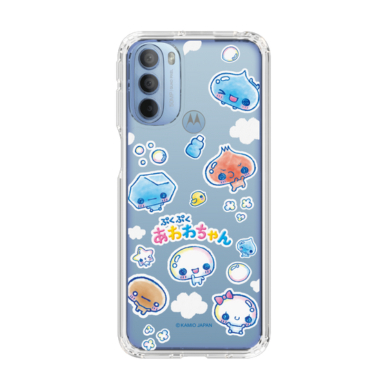 スリムプロテクションケース［ ぷくぷくあわわちゃん - ステッカー ］