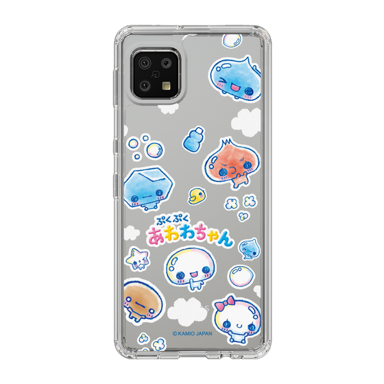 スリムプロテクションケース［ ぷくぷくあわわちゃん - ステッカー ］
