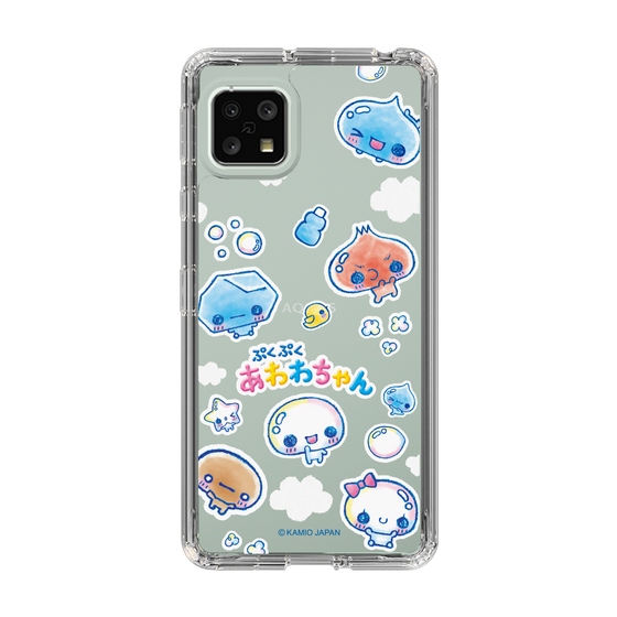 スリムプロテクションケース［ ぷくぷくあわわちゃん - ステッカー ］